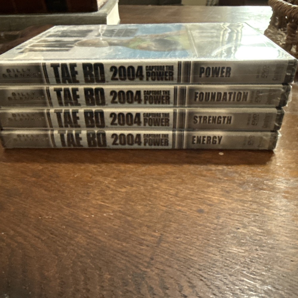 Factory Sealed Billy Blanks Tae Bo 2004 Capture The Power DVD Lot 4 Disc Set